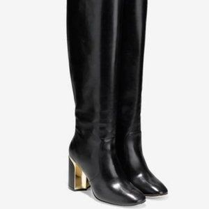 Cole Haan Black Collection Leather Tall Boots NWT (Size 7.5)